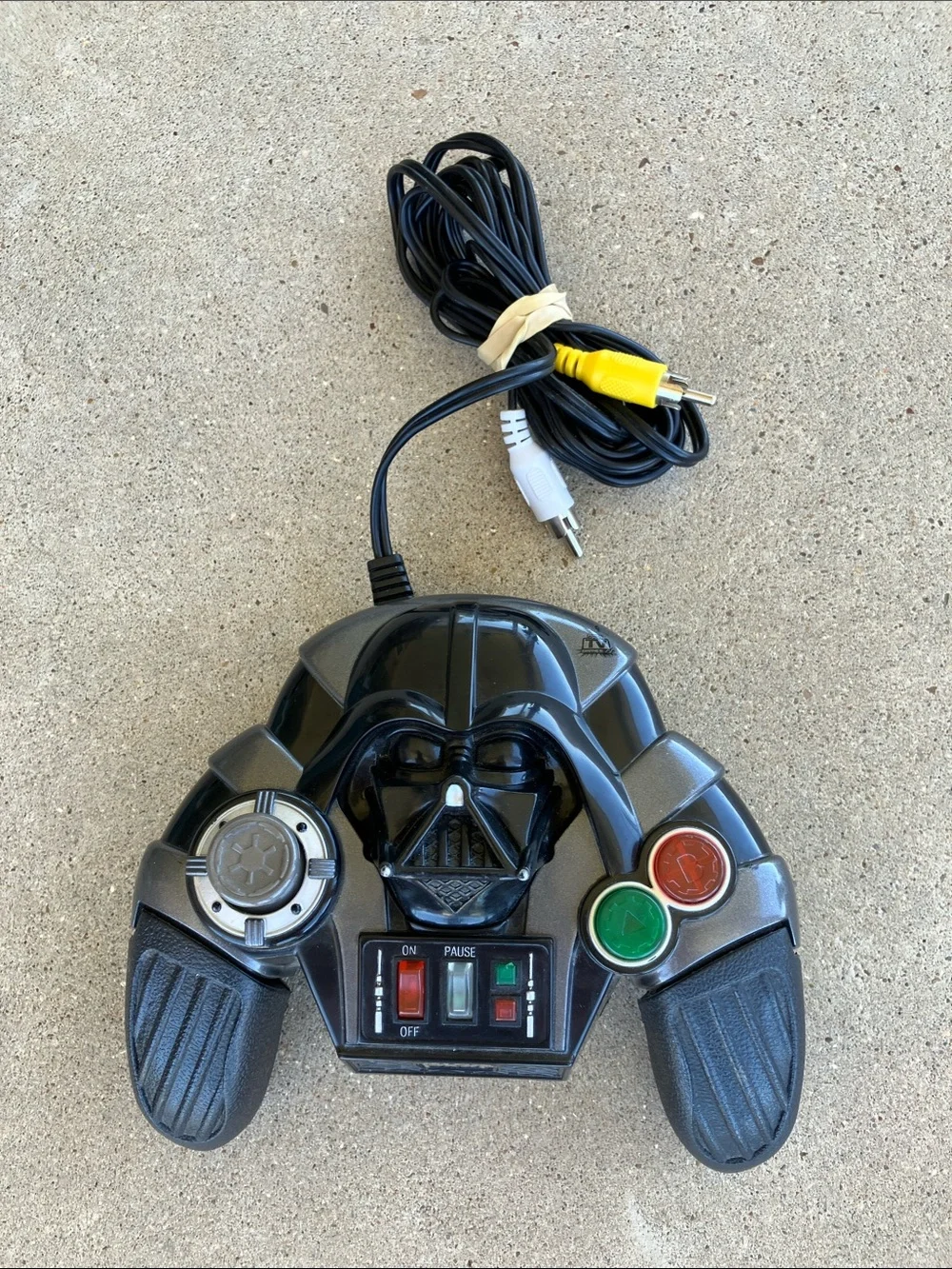 Star Wars Black Darth Vader Wired Game Controller with Colored Buttons